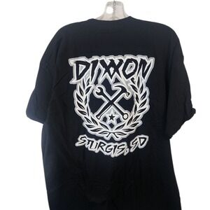 Dixxon Sturgis SD‎ Black Graphic T-Shirt Biker Motorcycle Short Sleeve Mens